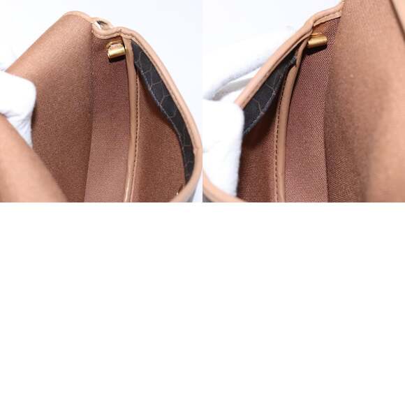 DIOR Honeycomb Canvas Shoulder Bag Pvc Black Gold - Picture 12 of 12